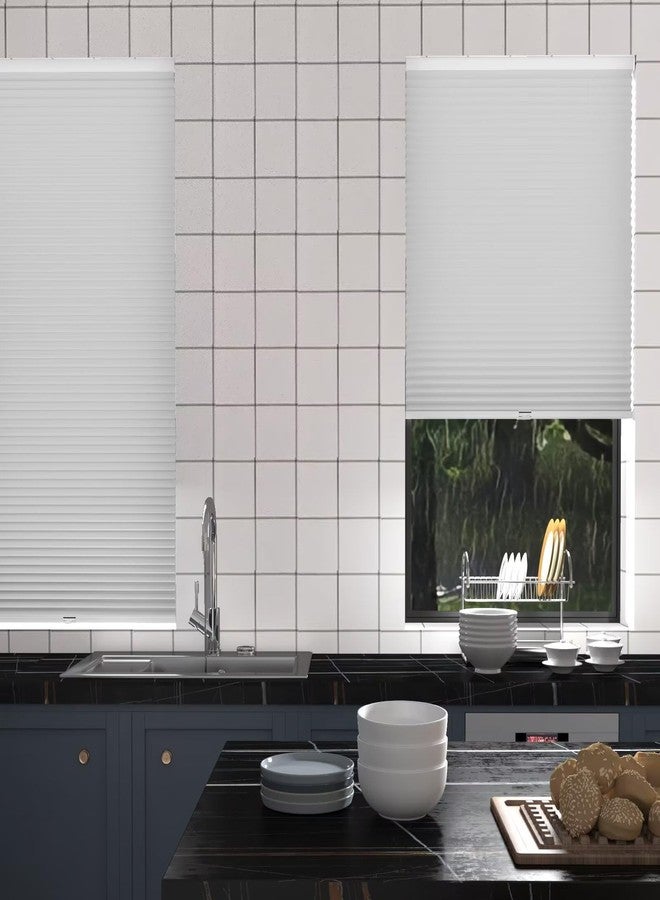 MYshade Cordless Cellular Window Shades No Tools No Drill Blackout Blinds for Indoor Windows Size 34" Wide X 72" Height White Room Darkening Window Blinds for Bedroom, Bathroom, Kitchen, Living Room - Image 4